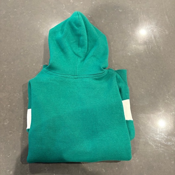 NTW Super soft Anthro Green and White Hoodie with Logo - Picture 3 of 5